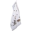 Ručník pro hosty Clayre & Eef CT014 White 40x66 cm