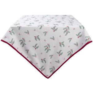 Clayre & Eef HCH01 Ubrus Square White, Red 100x100 cm