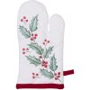 Clayre & Eef HCH44K Dětské chňapky do trouby bílé, červené 12x21 cm