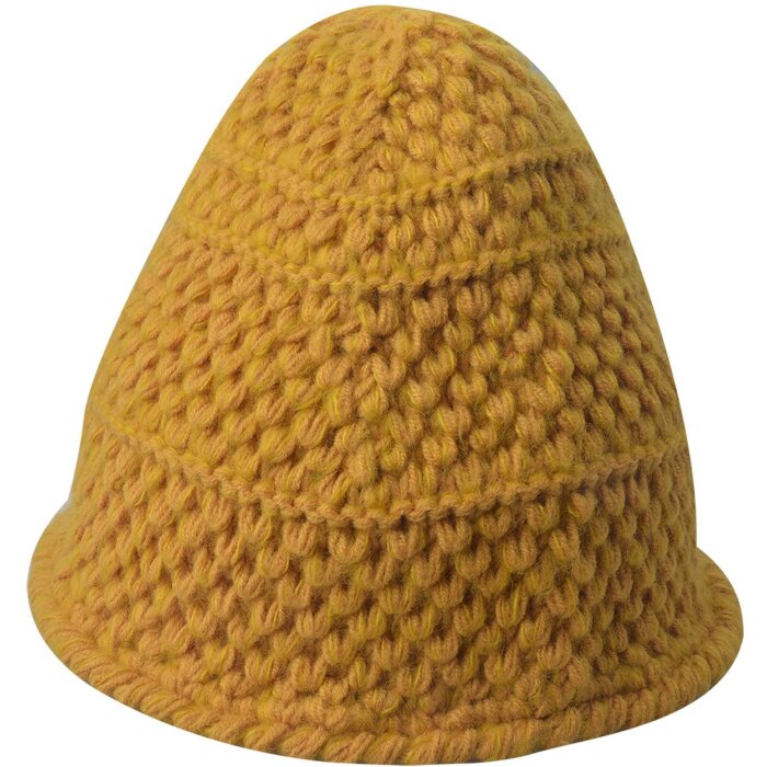 Clayre & Eef JZCA0020Y Čepice dámská žlutá 20 cm
