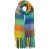 Clayre & Eef JZSC0615BL Dámská zimní šála modrá 35x210 cm