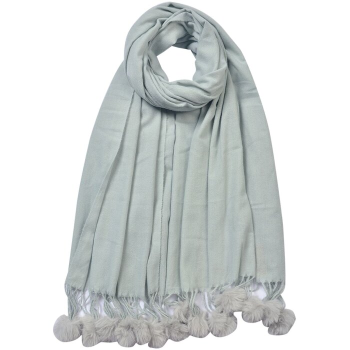 Clayre & Eef JZSC0648G Šála dámská šedá 70x180 cm