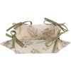 Clayre & Eef VGP47 Koš na chléb 35x35x8 cm Krémový vánoční motiv