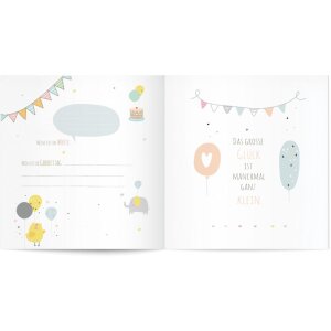 Goldbuch baby album Hurá, jsi tady 30x31 cm 60 bílých stran