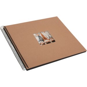 Goldbuch spirálové album Bella Vista lískový oříšek 34x30 cm 40 černých stran