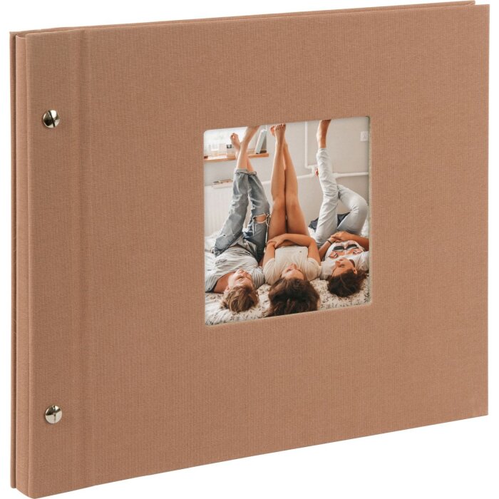 Goldbuch šroubovací album Bella Vista lískový oříšek 30x25 cm 40 černých stran