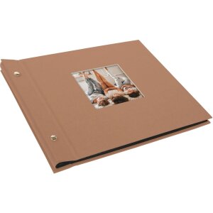 Goldbuch šroubovací album Bella Vista lískový oříšek 30x25 cm 40 černých stran