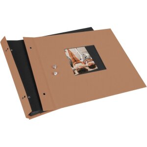 Goldbuch šroubovací album Bella Vista lískový oříšek 30x25 cm 40 černých stran