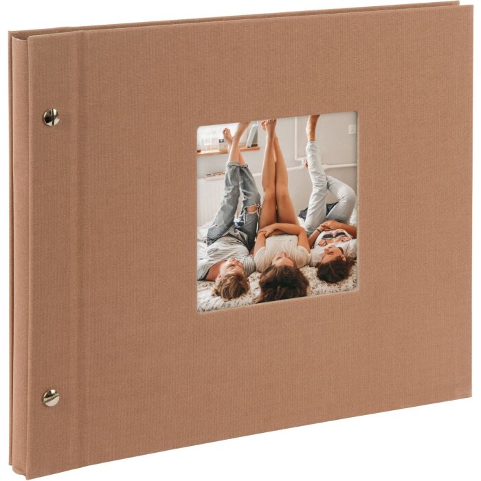 Goldbuch šroubovací album Bella Vista lískový oříšek 30x25 cm 40 bílých stran