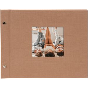 Goldbuch šroubovací album Bella Vista lískový oříšek 30x25 cm 40 bílých stran