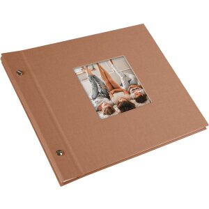 Goldbuch šroubovací album Bella Vista lískový oříšek 30x25 cm 40 bílých stran