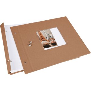 Goldbuch šroubovací album Bella Vista lískový oříšek 30x25 cm 40 bílých stran