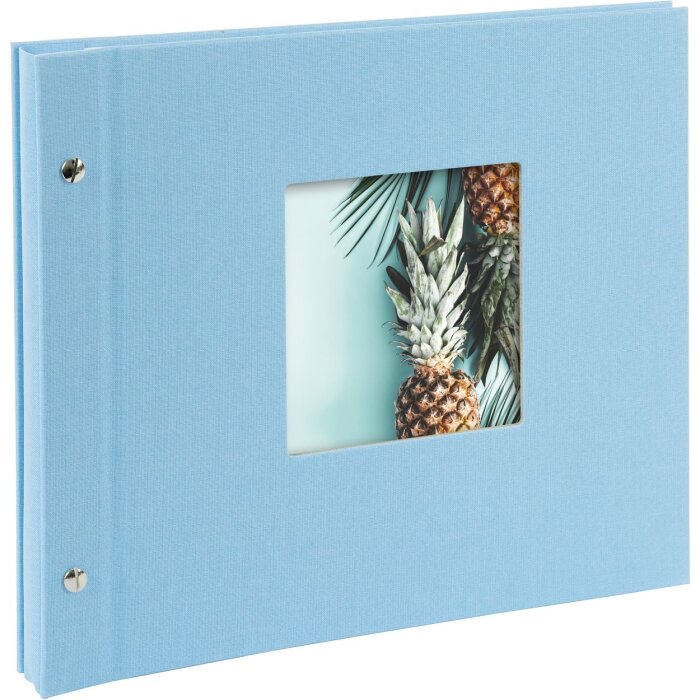 Goldbuch album se šroubovacím uzávěrem Bella Vista sky blue 30x25 cm 40 bílých stran