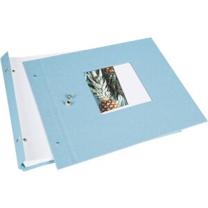 Goldbuch album se šroubovacím uzávěrem Bella Vista sky blue 30x25 cm 40 bílých stran