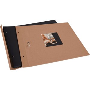 Goldbuch šroubovací album Bella Vista lískový oříšek 39x31 cm 40 černých stran