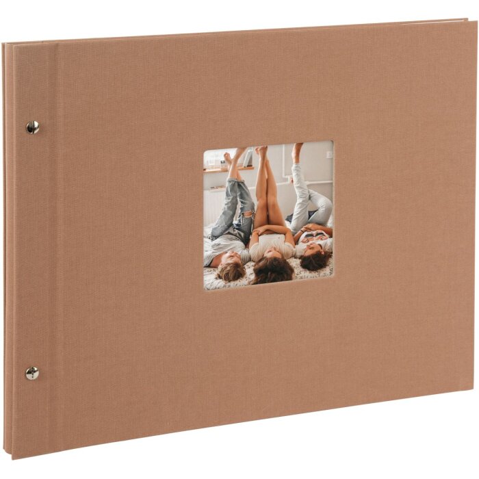 Goldbuch šroubovací album Bella Vista lískový oříšek 39x31 cm 40 bílých stran