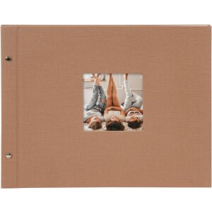 Goldbuch šroubovací album Bella Vista lískový oříšek 39x31 cm 40 bílých stran