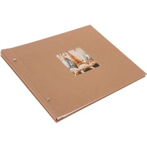 Goldbuch šroubovací album Bella Vista lískový oříšek 39x31 cm 40 bílých stran