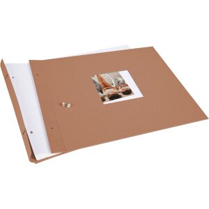 Goldbuch šroubovací album Bella Vista lískový oříšek 39x31 cm 40 bílých stran