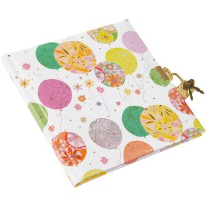 Goldbuch diář Celebrate! se zámkem 16,5x16,5 cm 96 bílých stran