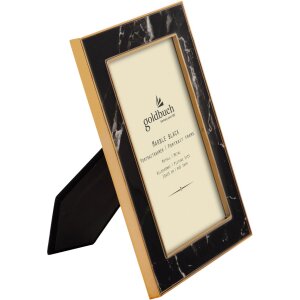 Kovový portrétní rám Goldbuch Marble 10x15 cm černý