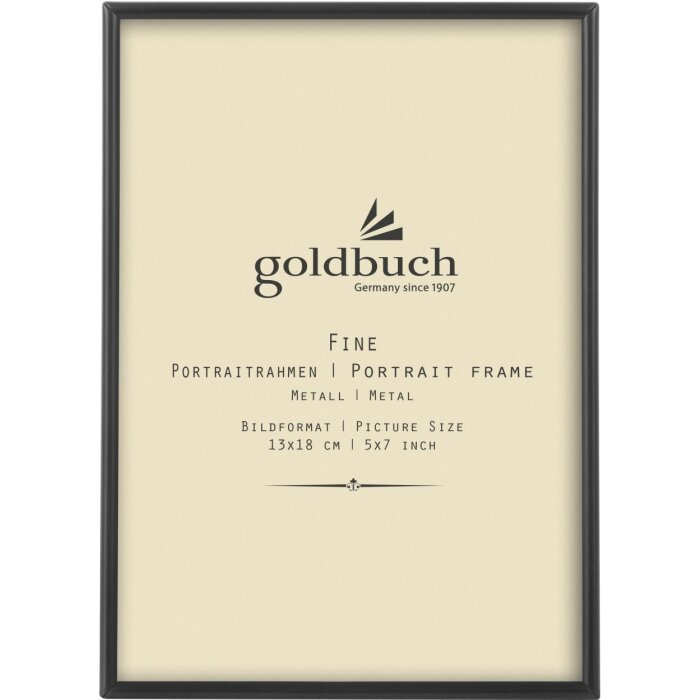 Kovový portrétní rám Goldbuch Fine 13x18 cm antracitový