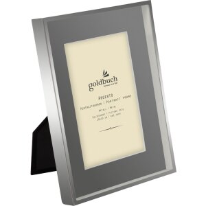 Kovový rám Goldbuch Argento 10x15 cm s šedým paspartováním