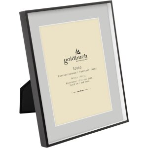 Goldbuch kovový fotorámeček Scuro černý s paspartou 15x20 cm