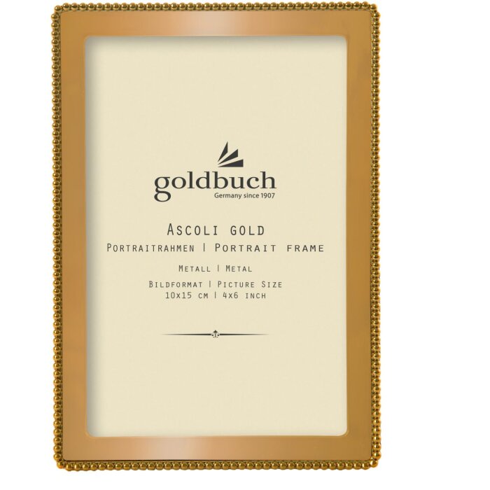 Kovový fotorámeček Goldbuch Ascoli zlatý 10x15 cm