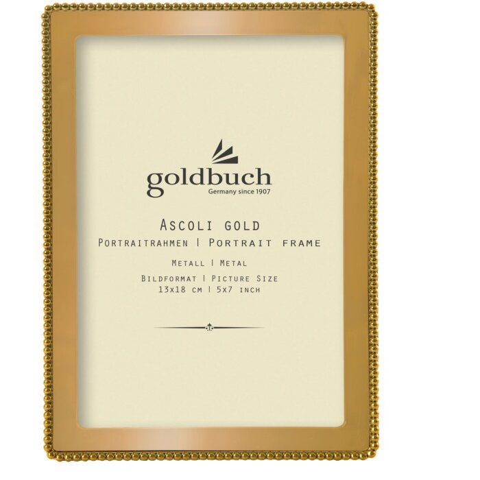 Kovový fotorámeček Goldbuch Ascoli gold 13x18 cm