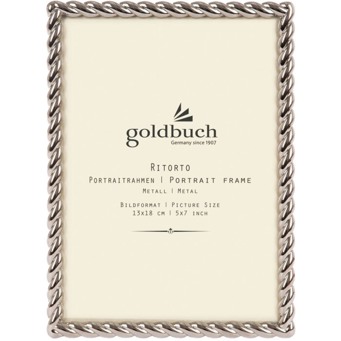 Goldbuch kovový rám na obrázky Ritorto 13x18 cm stříbrný