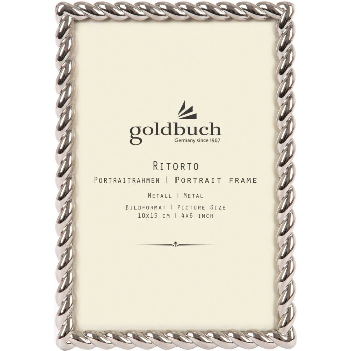 Goldbuch kovový rám na obrázky Ritorto 10x15 cm a 13x18 cm stříbrný
