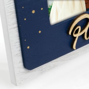 Dřevěný fotorámeček ZEP Astro blue 10x15 cm...