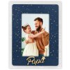 Dřevěný fotorámeček ZEP Astro blue 10x15 cm tátův fotorámeček