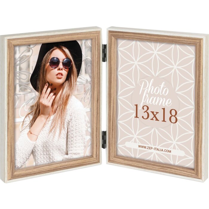 Dřevěný fotorámeček ZEP Kriss double frame 2 fotografie 13x18 cm
