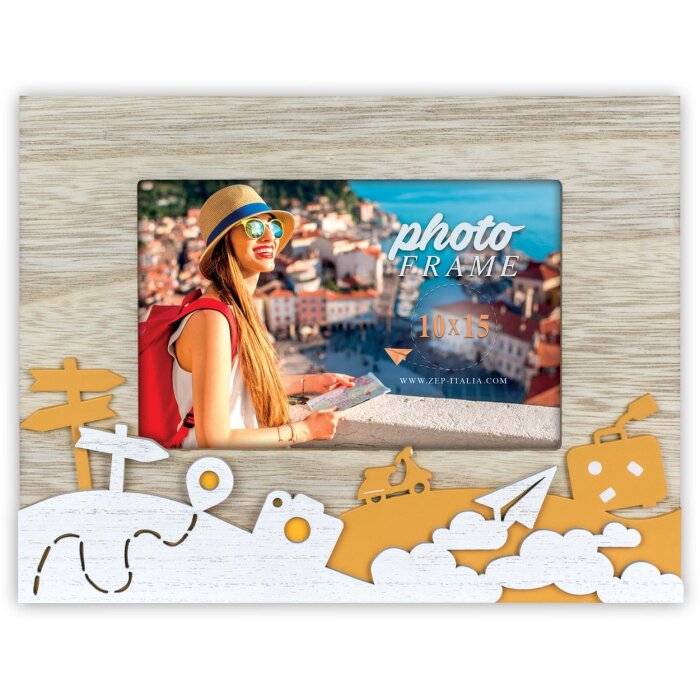 ZEP Dřevěný fotorámeček Soave 10x15 cm prázdninový fotorámeček