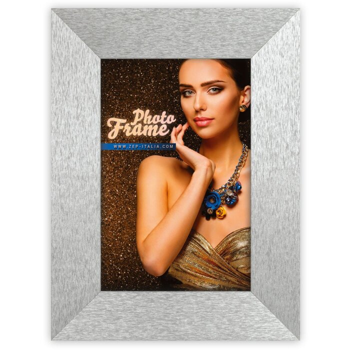 Dřevěný rám ZEP Glam silver 10x15 cm