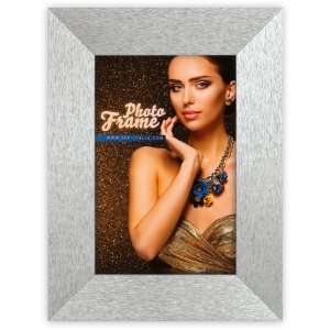 Dřevěný rám ZEP Glam silver 13x18 cm