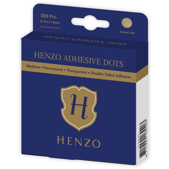 Henzo lepicí tečky 8 mm permanentní lepidlo 300 kusů