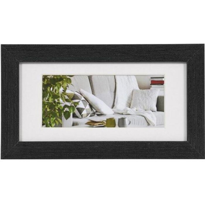 Henzo rám na obrázky Modern 10x20 cm černý s paspartou 7x15 cm