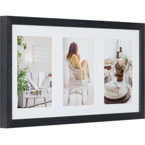 Henzo Fotogalerie Moderní 20x40 cm černá 3 fotografie 10x15 cm