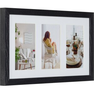 Fotogalerie Moderní 23x50 cm černá 3 fotografie 13x18 cm