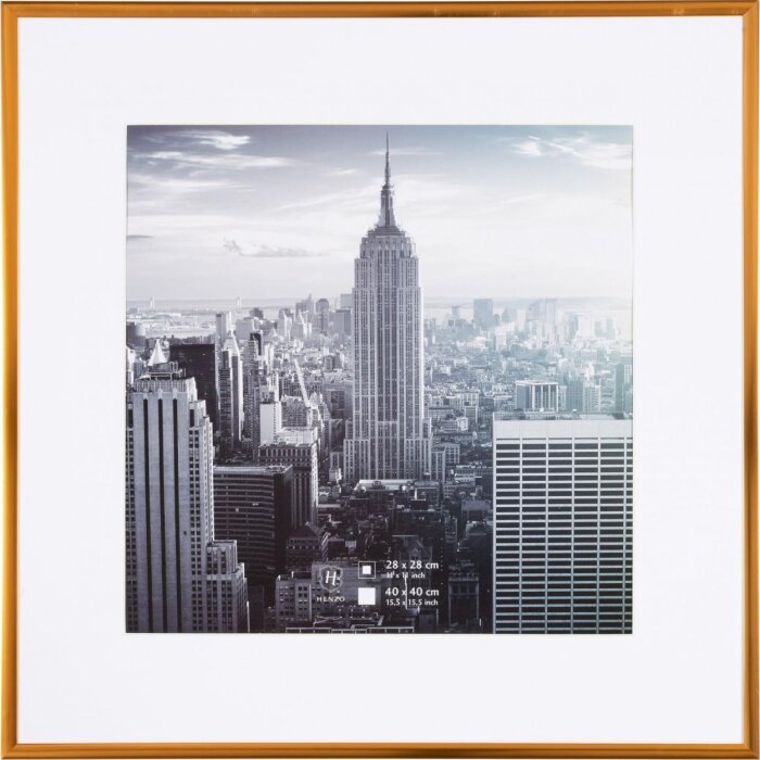 Henzo hliníkový rám Manhattan bronz 40x40 cm s paspartou 30x30 cm