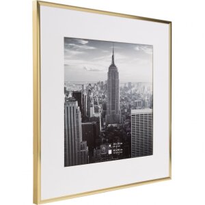 Henzo hliníkový rám Manhattan zlatý 40x40 cm s paspartou 30x30 cm