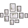 Sada fotorámečků Henzo moderní tmavě hnědá 10 rámečků fotokoláží