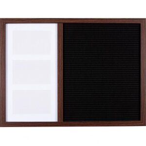 Henzo Letterboard 37,5x52,5 cm Tmavě hnědá Kvalitní dřevěná písmena Emojis