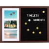 Henzo Letterboard 37,5x52,5 cm Tmavě hnědá Kvalitní dřevěná písmena Emojis