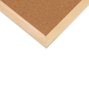 Henzo připínáček přírodní korek dřevěný rám 60x90 cm pro kancelář kuchyň učebna