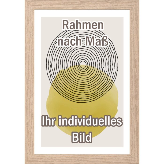 Dřevěný rám Walther Madrid 35x50 cm krémová dubová struktura antireflexní sklo