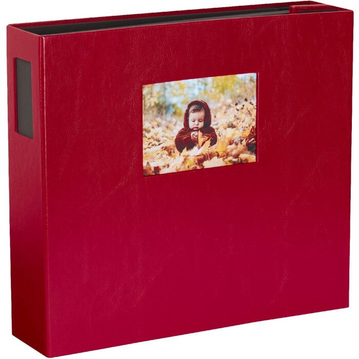 HNFD 1000 fotoalbum LONA bordeaux 34,5x33 cm 168 černých stran